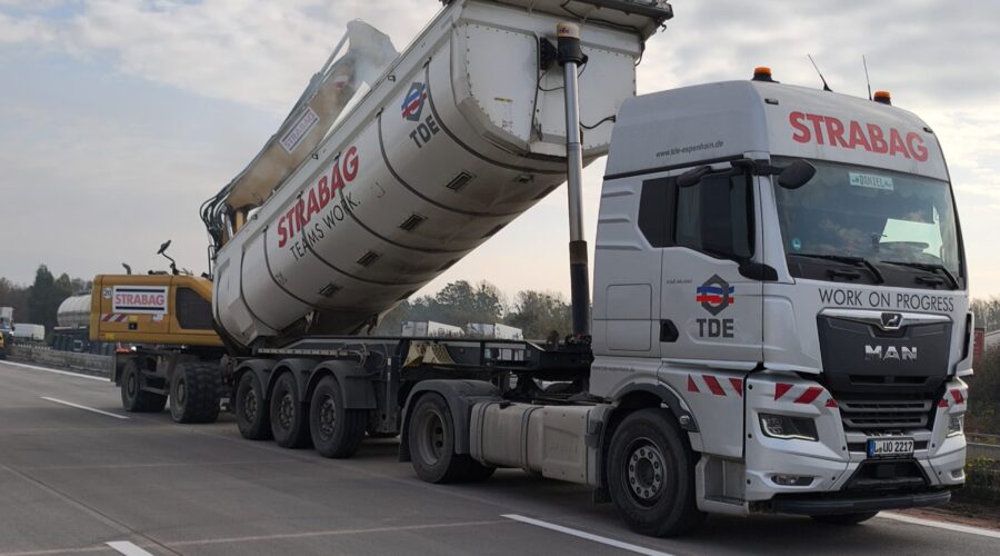 Bagerentladung A9 Coswig 2024